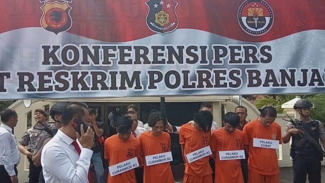 ‘Komplotan Curanmor Lintas Jabar-Jateng’ Dibekuk Satreskrim Polres Banjar