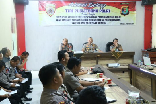 Puslitbang Polri Kunjungi Mapolres Tulang Bawang