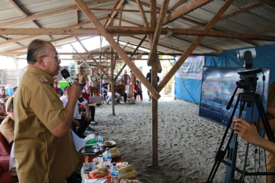 Bupati Sergai Video Conference Dengan Tiga Menteri