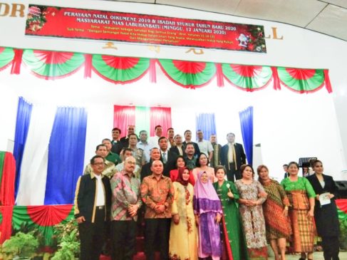 Masyarakat Nias Labuhanbatu Rayakan Natal dan Syukuran Tahun Baru