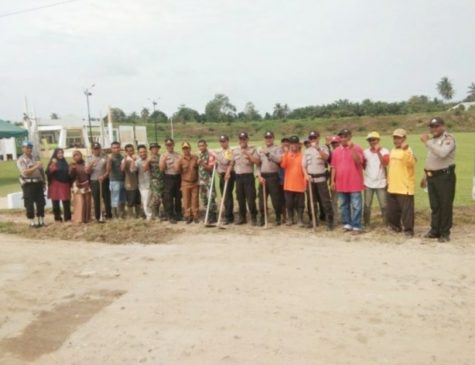Jelang MTQ, Pemdes Tinggi Raja Gotong Royong