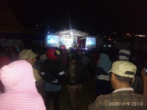 Gelar Nobar, Ratusan Pendukung Siti Nur Janna LIDA Padati Jalan Reklamasi