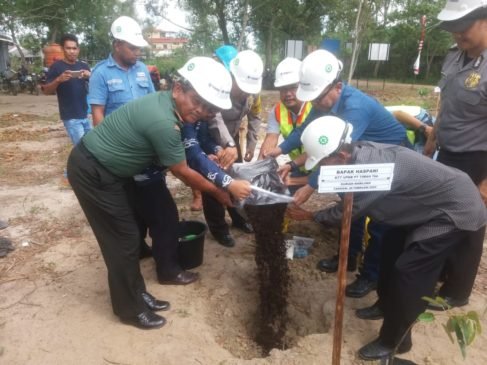 PT Timah Tanam Puluhan Bibit Buah di Lahan Bekas Tambang