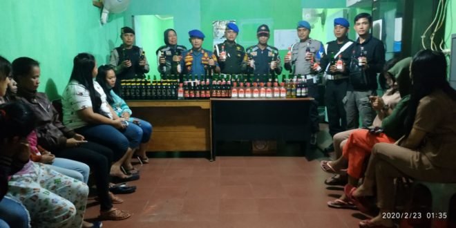 ‘Operasi Gabungan’ Sat Pol PP Lahat Sita 213 Botol Miras