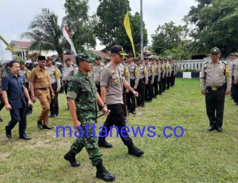 Polres Labuhanbatu Bersama Kodim 0209/LB Gelar Apel Cegah Karhutla
