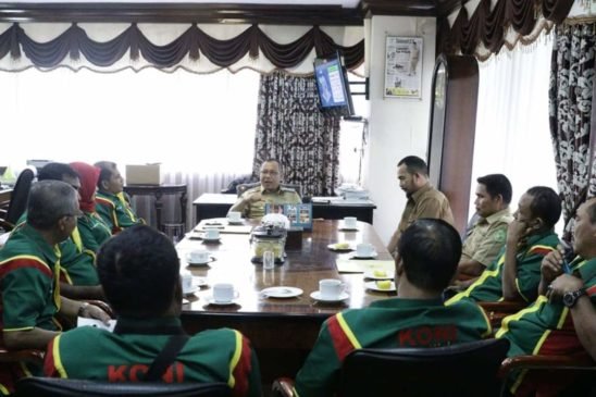 Ketua KONI Medan Menyambangi Kantor Walikota Medan