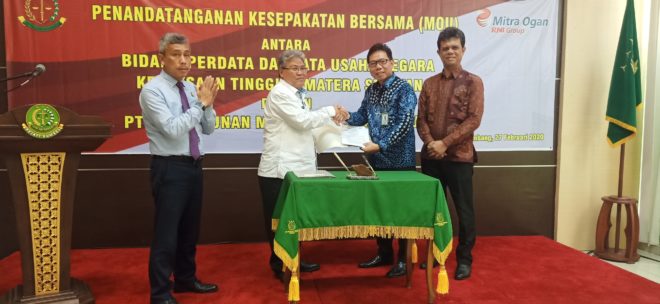 Perkebunan Mitra Ogan ‘Teken’ MoU dengan Kejati