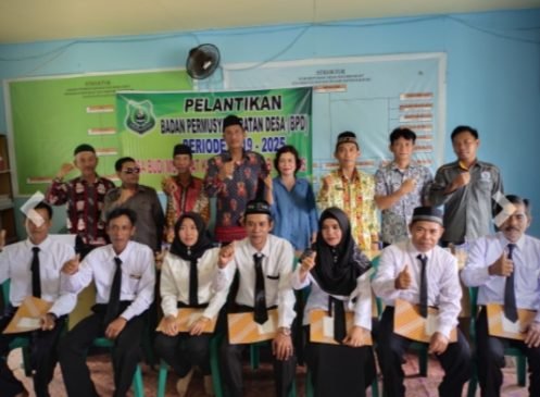 Desa Budi Mufakat Lantik Badan Permusyawaratan Desa (BPD) dan Seluruh Ketua RT Periode 2019-2025