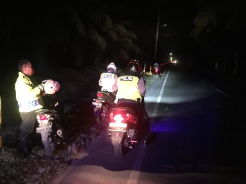 Ciptakan Kamseltibcar, Satlantas Polres Sergai Patroli Blue Light