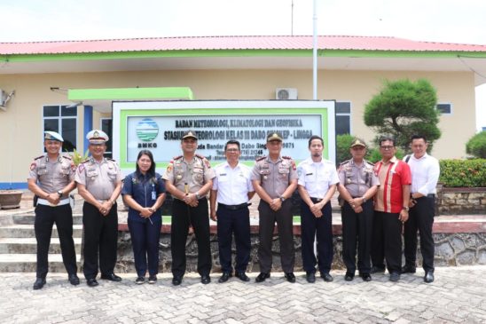 Jalin Silaturahmi, Kapolres Lingga Kunjungi Lanal, Koramil, Lapas, BMKG, dan Syahbandar Dabo Singkep