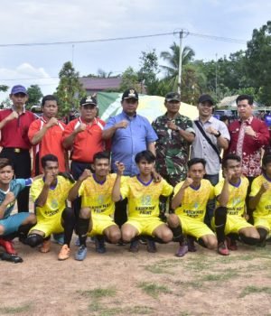 Bupati Banyuasin Buka Turnamen Sepak Bola Liga Betung