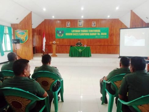 Dandim 0422/LB Buka Latihan Teknis Teritorial di Lampung Barat