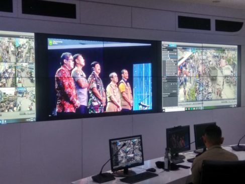 Wakapolda dan Petinggi Polda Sumsel, Saksikan Peluncuran Aplikasi ‘Lancang Kuning Nusantara’