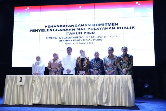 Bupati Asahan dan Menpan-RB Tandatangani Komitmen MPP 2020