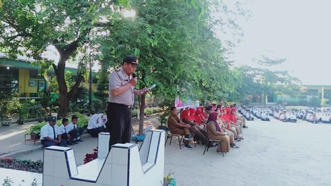 Goes to School, Kapolsek Pantai Cermin Himbau Waspada Corona