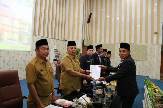 Bupati dan Wakil Bupati Sergai Sampaikan Nota Pengantar LKPJ 2019