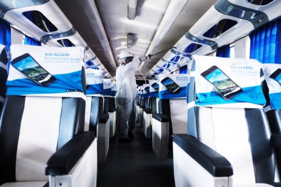 ‘Antisipasi Virus Corona’ Kereta Api Disemprot Desinfektan Setiap Hari dan Stasiun Tiga Kali Sehari