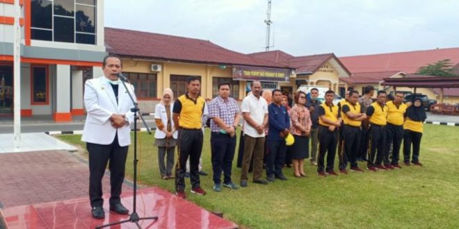 Polres Labuhanbatu Bersama Dinas Kesehatan Terus Lakukan Pencegahan Virus Covid-19