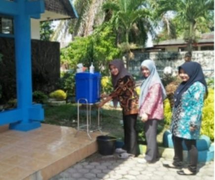 Diskominfo Asahan Sediakan Antiseptik dan Tempat Cuci Tangan untuk Wartawan