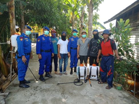 Cegah Corona Apdes Palangkau Lama Semprotkan Desikfiktan 5 Hari Sekali
