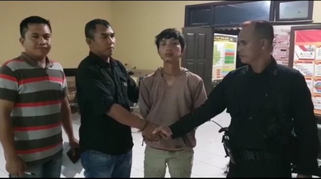 Team Hunter Polrestabes Palembang Serahkan Pemain Sabu ke Polsek Sukarami