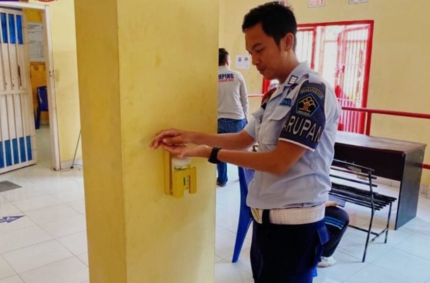 Cara Lapas Klas II B Kayu Agung Terbebas dari Penularan Covid-19