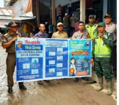 Cegah Wabah Covid-19, Kodim 0430/Banyuasin Gelar Sosialisasi Pencegahannya