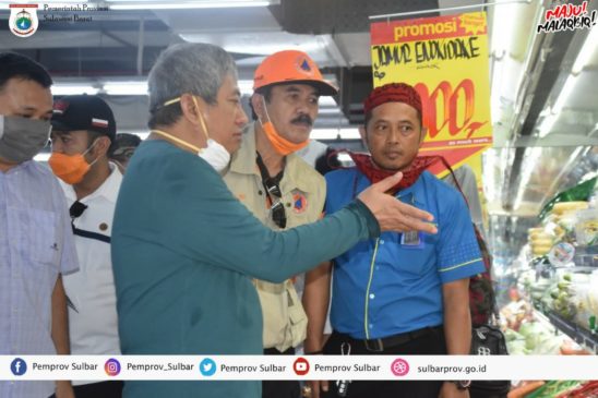 Gubernur Sulbar Pantau Sejumlah Titik Wilayah Mamuju