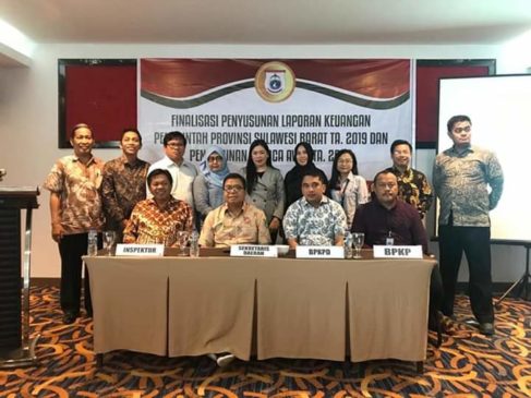 Sekretaris Provinsi Sulbar Buka Resmi Finalisasi Penyusunan Laporan Keuangan Pemerintah Provinsi Sulbar Tahun Anggaran 2019