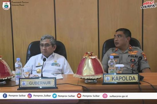 Gubernur Pimpin Langsung Rapat Bersama Forkopimda