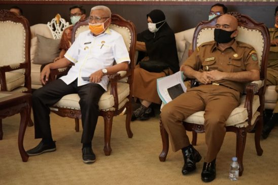 Bupati Asahan Lakukan Video Conference dengan Mendagri