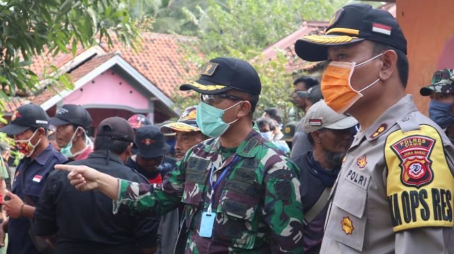 Kapolres Ciamis Bersama Forkopimda, Tinjau Bencana Longsor Citapen Landeuh