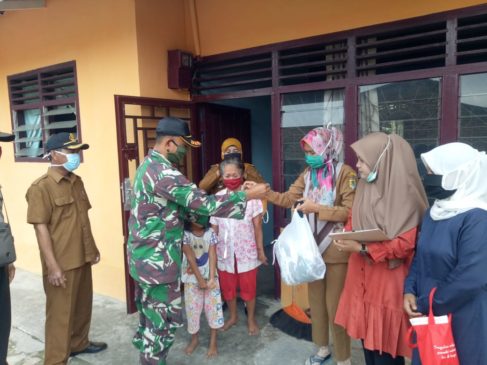 Forkopimcam Pegajahan Gelar Sosialiasi dan Bagi Masker