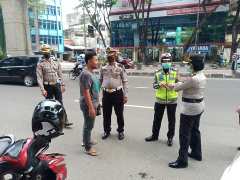 Antisipasi Covid-19, Ditlantas Polda Sumsel Laksanakan OPS Musi 2020