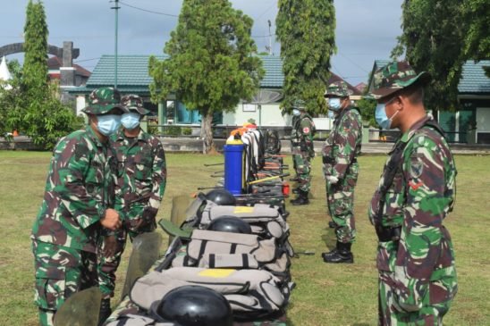 Antisipasi Kontijensi Covid 19, Yonif 141/AYJP Siaga