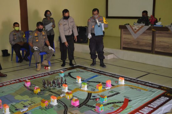 Polres Tulang Bawang Gelar Simulasi ‘Tactical Floor Game’