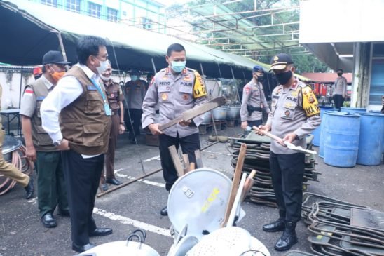 Wakapolda Sumsel Pimpin Rapat Dapur Umum Gugus Tugas Penanggulangan Covid-19
