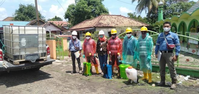 Jika Sebelumnya PT Banjarsari Pribumi Membagikan Handsanitizer, Kini Lakukan Penyemprotan di Empat Desa