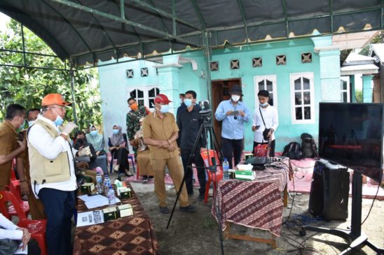 Panen Raya, Bupati Sergai Lakukan Video Konferensi dengan Menteri Pertanian