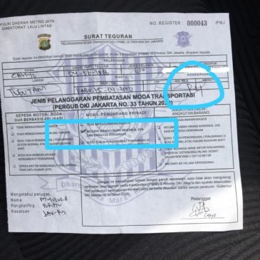 Pelanggar PSBB Tak Ditilang, Hanya Diberi Surat Teguran Polri
