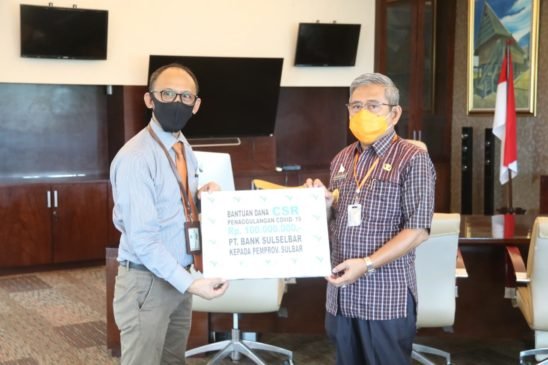 Pemprov Sulbar Terima Kucuran Dana dari Bank Sulselbar