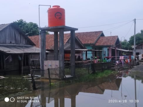 Akibat Luapan Aliran Sungai Tulang Bawang, 10 Rumah Warga Kampung Penawar Terendam Banjir