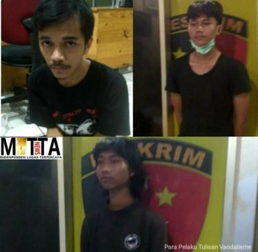 3 Pelaku Penyebar Tulisan “Sudah Krisis Saatnya Membakar” di Tangerang Diciduk Polisi