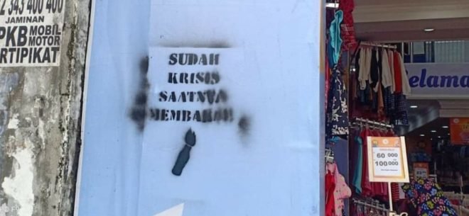 Polisi Ringkus 5 pelaku Tulisan Vandalisme Provokatif Tergabung Kelompok Anarko Sindikalis