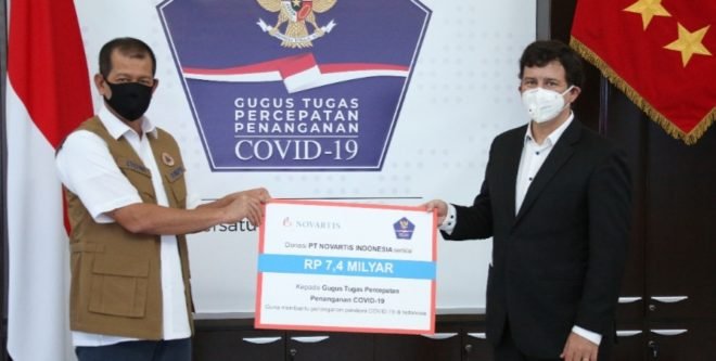 Gugus Tugas Terima Bantuan Donasi 7,4 M Dari PT Novartis Indonesia