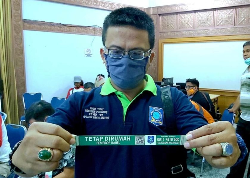 Gelang Isolasi Mandiri Disiapkan Pemprov Babel untuk ODP