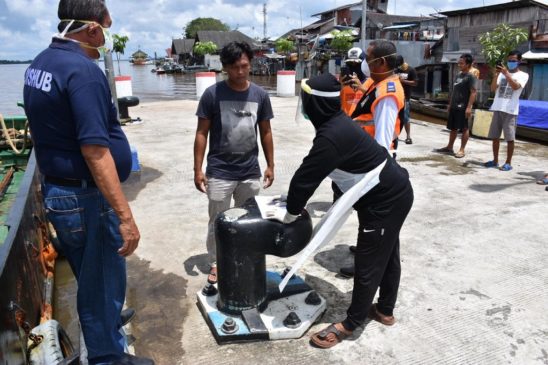 Kembali Dishub Lakukan Pencegahan Covid-19 dijalur DAS
