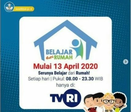 Jadwal Program “Belajar dari Rumah” di TVRI, Selasa 19 Mei 2020