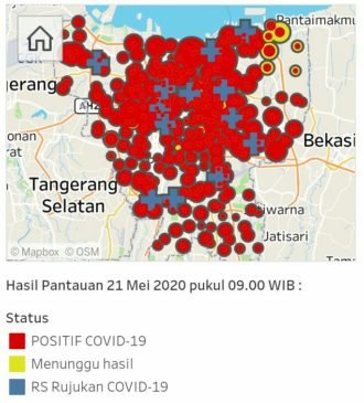 Update 21 Mei 2020 : 6.220 Kasus Terkonfirmasi Positif Covid-19 DKI Jakarta, Total Sembuh 1.536 Orang