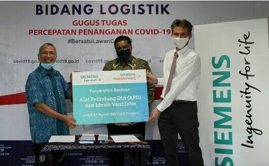 Siemens Bantu APD dan Ventilator Penanganan Covid-19